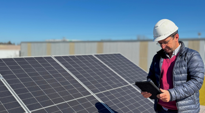 Gestión de energía con paneles solares